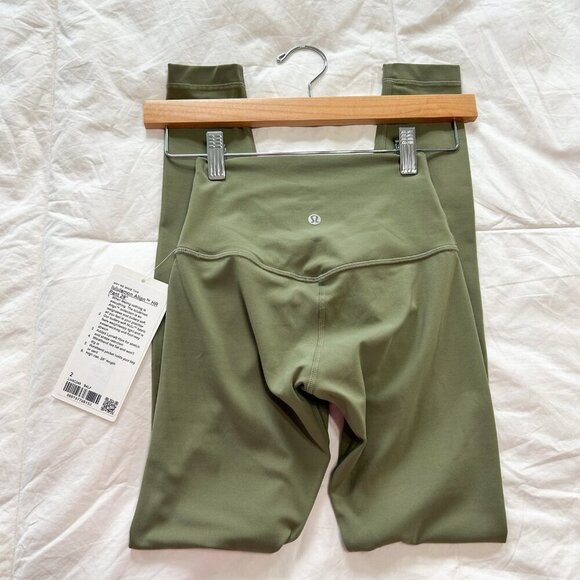 NWT Lululemon Align High-Rise Pant 28” Leggings Army Olive Green Womens Size 2 - Picture 6 of 7